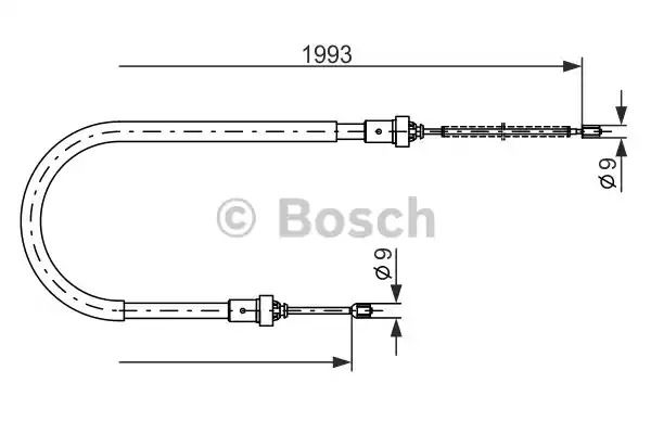 Трос BOSCH 1 987 482 233 (BC2233)