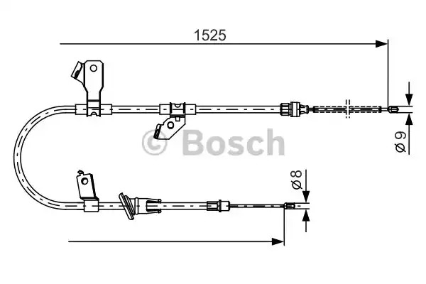 Трос BOSCH 1 987 482 247 (BC1131)