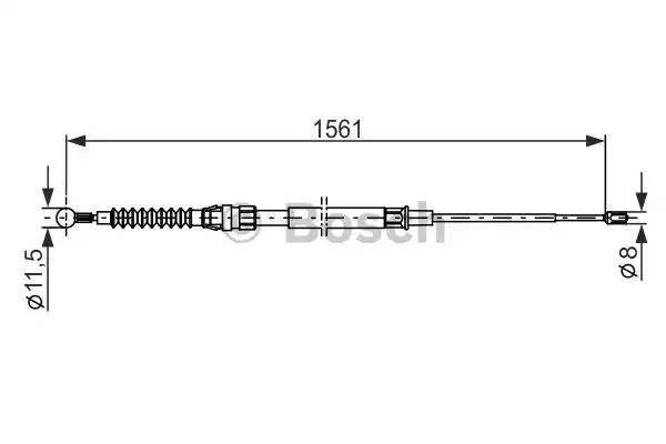 Трос BOSCH 1 987 482 264 (BC1148)