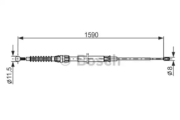 Трос BOSCH 1 987 482 265 (BC1149)