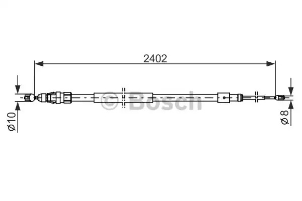 Трос BOSCH 1 987 482 276 (BC1160)