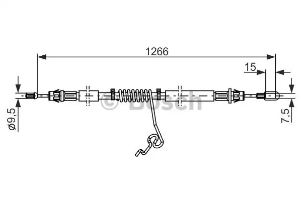 Трос BOSCH 1 987 482 281 (BC1165)