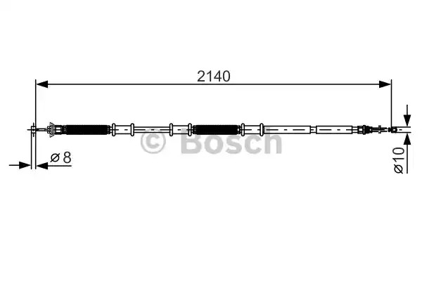 Трос BOSCH 1 987 482 287 (BC1171)