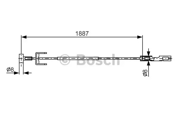 Трос BOSCH 1 987 482 292 (BC1176)