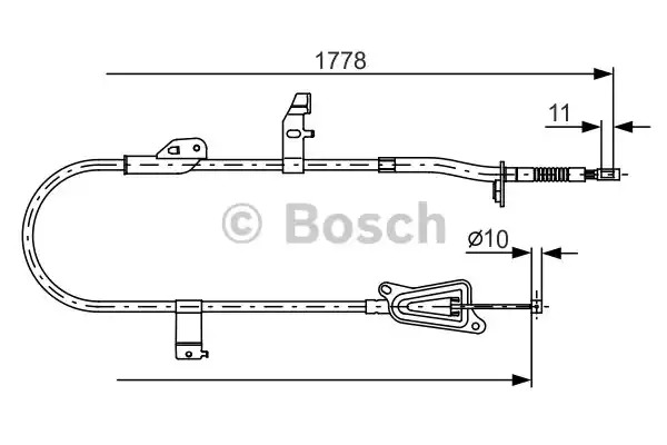 Трос BOSCH 1 987 482 304 (BC1188)