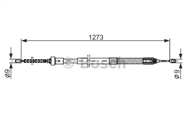 Трос BOSCH 1 987 482 308 (BC1192)