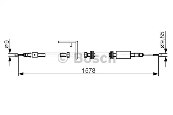 Трос BOSCH 1 987 482 314 (BC1198)