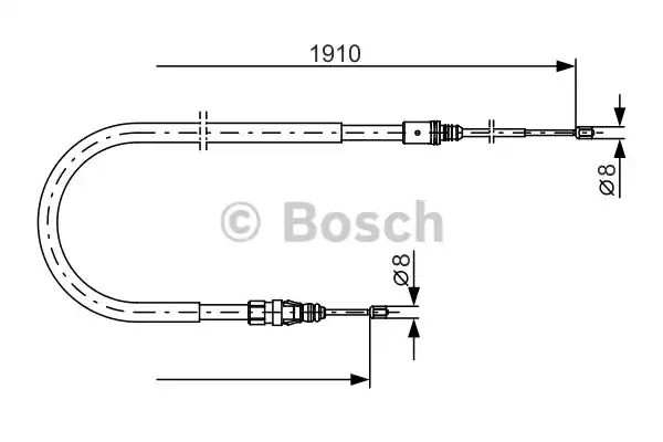 Трос BOSCH 1 987 482 323 (BC1207)