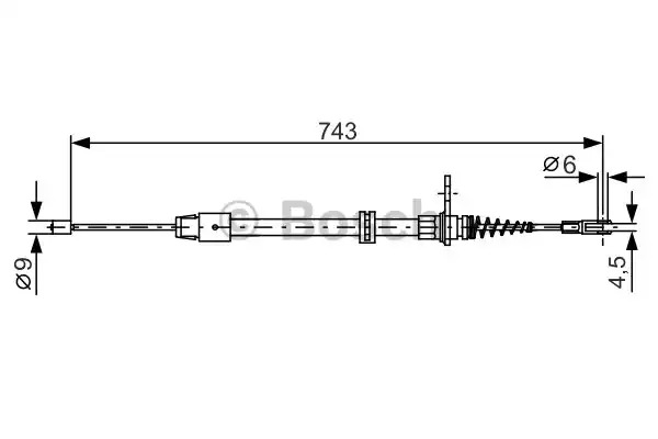 Трос BOSCH 1 987 482 329 (BC1213)