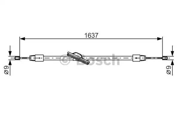 Трос BOSCH 1 987 482 330 (BC1214)