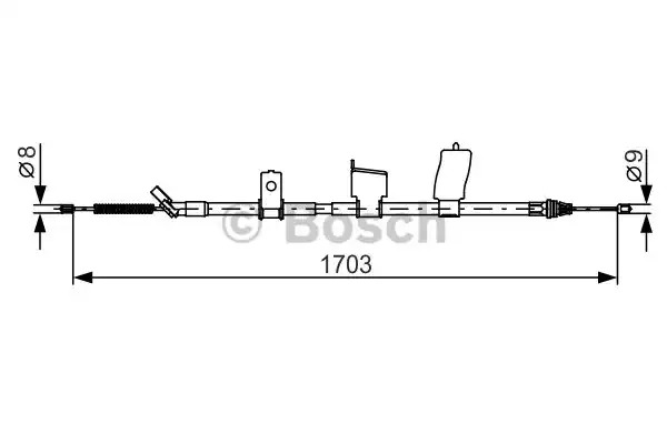 Трос BOSCH 1 987 482 338 (BC1222)