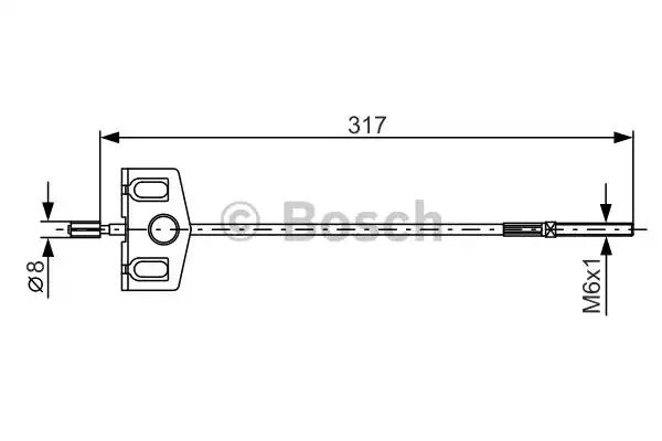 Трос BOSCH 1 987 482 342 (BC1226)