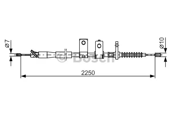 Трос BOSCH 1 987 482 343 (BC1227)