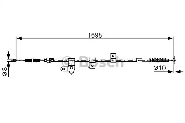 Трос BOSCH 1 987 482 346 (BC1230)