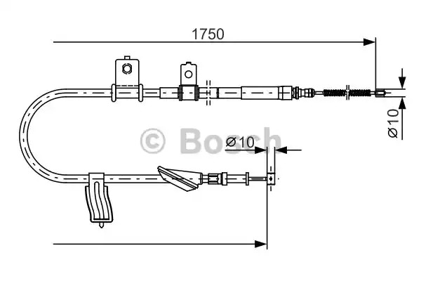 Трос BOSCH 1 987 482 352 (BC1236)