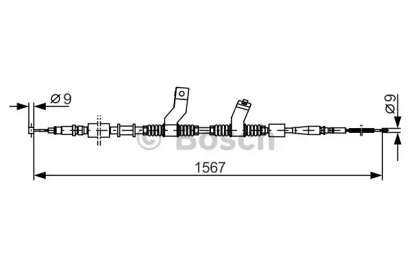 Трос BOSCH 1 987 482 354 (BC1238)