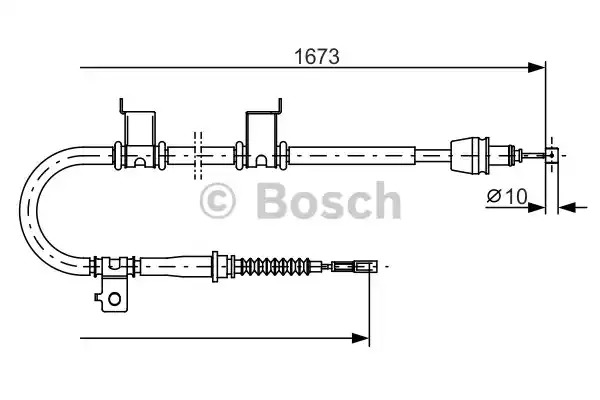 Трос BOSCH 1 987 482 361 (BC1245)