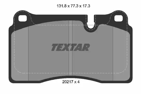 Комплект тормозных колодок TEXTAR 2021701 (20217, 20217 173  0 4, 8380D1263)