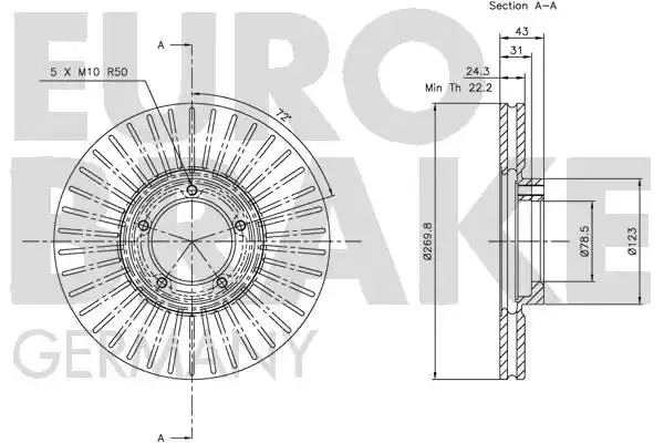 Тормозной диск NK 202548