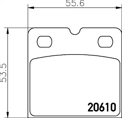 Комплект тормозных колодок TEXTAR 2061005 (20610, 20610 090  0 4)