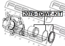 Поршень FEBEST 2076-TOWF-KIT