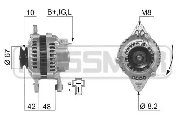 Рычаг независимой подвески колеса A.B.S. 210609