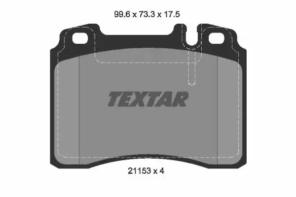 Комплект тормозных колодок TEXTAR 2115307 (21153, 21153 175  0 4, 7440D561)