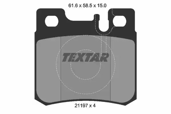 Комплект тормозных колодок TEXTAR 2119701 (21197, 21197 150  0 4, 7314D426, 7374D495)