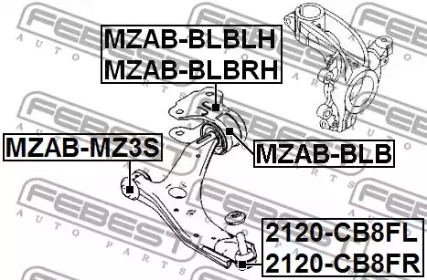 Шарнир FEBEST 2120-CB8FR