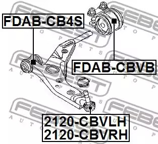 Шарнир FEBEST 2120-CBVLH