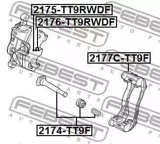 Поршень FEBEST 2176-TT9RWDF