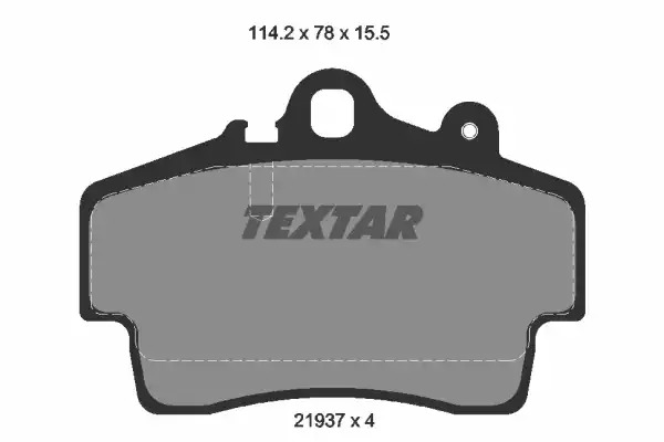 Комплект тормозных колодок TEXTAR 2193702 (21937, 21937 155  0 4, 7606D737)