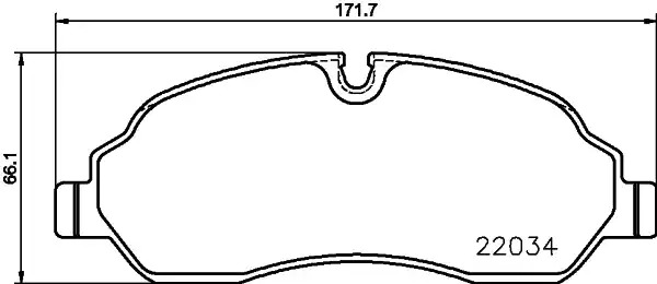 Комплект тормозных колодок TEXTAR 2203401 (22034, 22034 170  1 4)