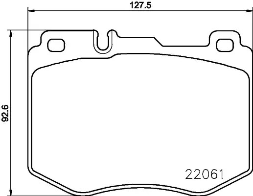 Комплект тормозных колодок HELLA PAGID 8DB 355 021-671 (T2378, 22061, 9025D1796)