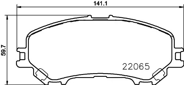 Комплект тормозных колодок TEXTAR 2206501 (22065, 22065 179  1 4)