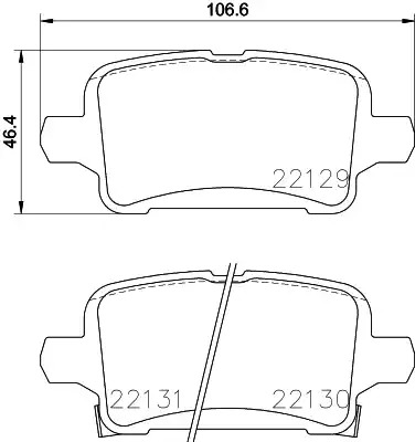 Комплект тормозных колодок TEXTAR 2212901 (22129, 22130, 22131, 22129 171  1 5)