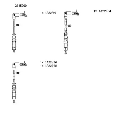 Комплект электропроводки BREMI 221E200