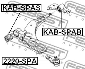 Шарнир FEBEST 2220-SPA