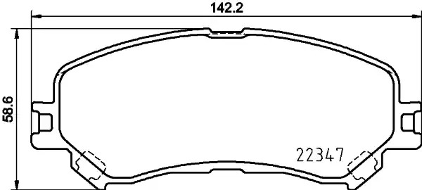 Комплект тормозных колодок TEXTAR 2234701 (22347, 22347 185  0 4)