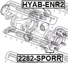 Ступица колеса FEBEST 2282-SPORR