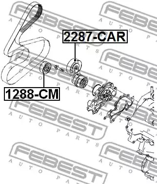 Ролик FEBEST 2287-CAR