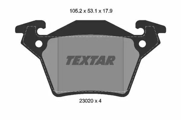 Комплект тормозных колодок TEXTAR 2302001 (23020, 23020 179  0 4)