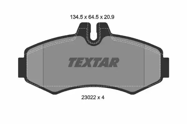 Комплект тормозных колодок TEXTAR 2302201 (23022, 23022 209  0 4)