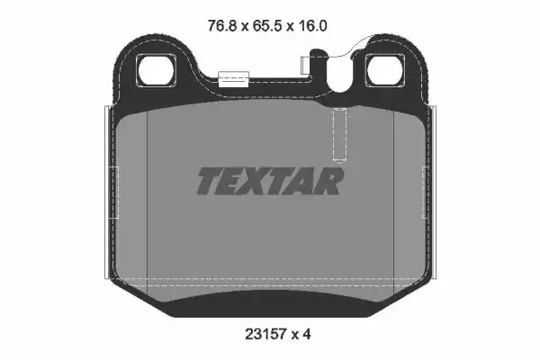 Комплект тормозных колодок TEXTAR 2315702 (23157, 23157 160  0 4, 7749D874)