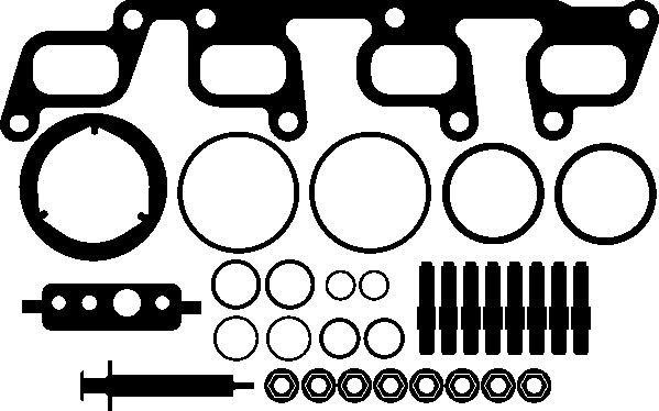 Монтажный комплект ELRING 232.830 (03L 253 016 D, 03L 253 016 DX, 03L 253 016 H, 03L 253 016 HX, 03L 253 016 A, 03L 253 016 AX, 5439970-0114, 5439980-0114, 5439988-0114, 5439990-0114, 5439970-0098, 5439980-0098, 5439988-0098, 5439990-0098, 5439970-0086, 5