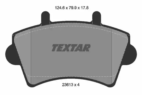 Комплект тормозных колодок TEXTAR 2361301 (23613, 23613 178  0 4)