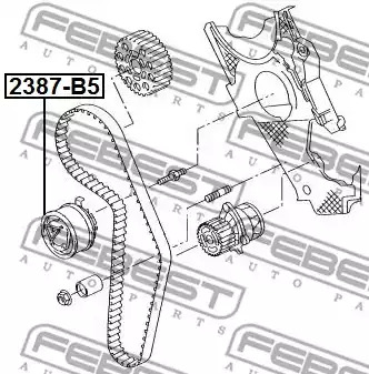 Ролик FEBEST 2387-B5