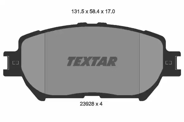 Комплект тормозных колодок TEXTAR 2392801 (23928, 23928 170  0 4, 7787D908)