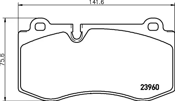 Комплект тормозных колодок HELLA PAGID 8DB 355 011-401 (T1454, 23960, 8343D1223)