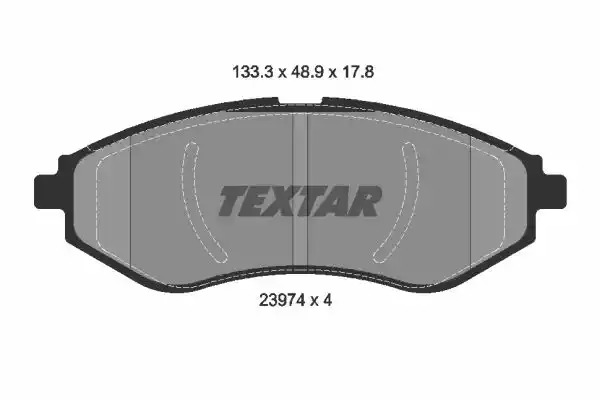 Комплект тормозных колодок TEXTAR 2397401 (23974, 23974 178  0 4, 8385D1269)